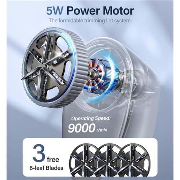 Fabric Shaver, Lint Shaver, Lint Remover Defuzzer Sweater Shaver for Clothes - Picture 3 of 7